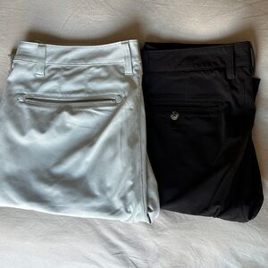 Two RHONE Men's Pants in White and Brown - 31W